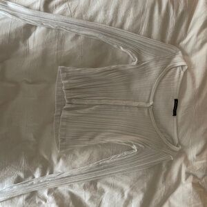 White long sleeve Brandy Melville top